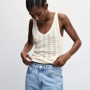 MANGO knit tank top